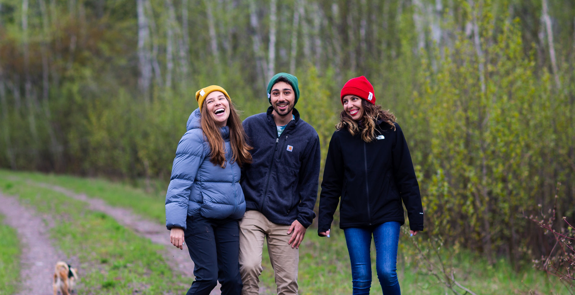 FLØRT yellow, green, red beanies